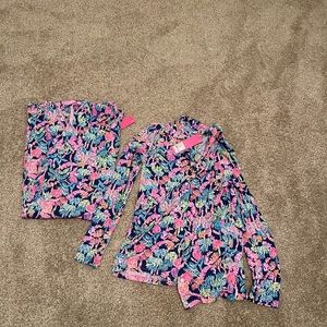 Lilly Pulitzer Knit Pajama Set NWT